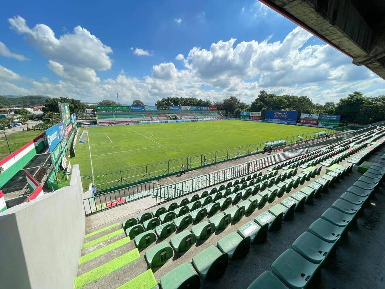 Así luce el estadio Yankel Rosenthal para el partido de este sábado entre Marathón y Motagua.