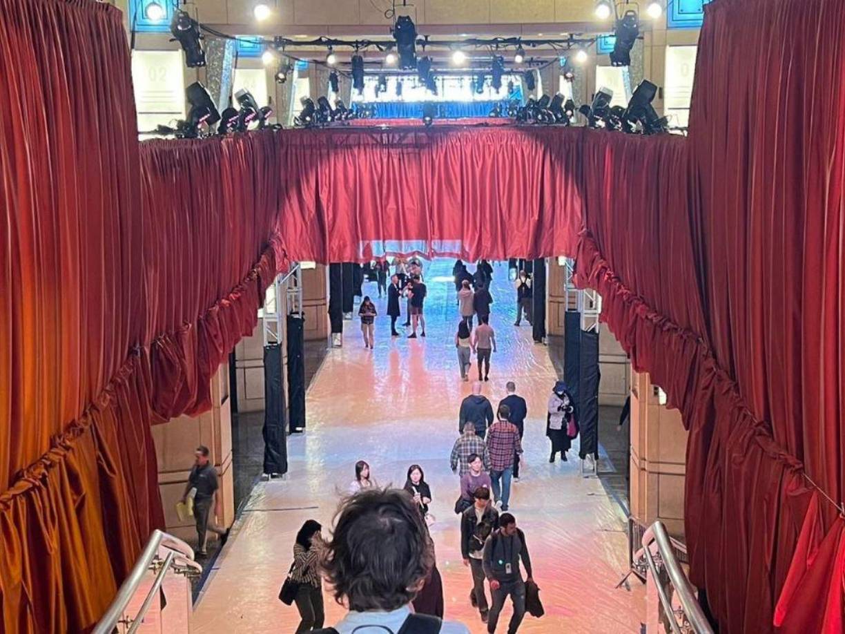 Así avanzan los preparativos para la noche más importante del rubro cinematográfico. (FOTOS: Daniela Ramos). 