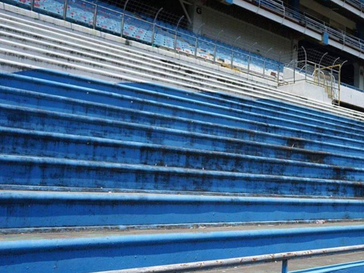 Las gradas lucen sucias y dañadas, por lo que también ameritan mejoras. 