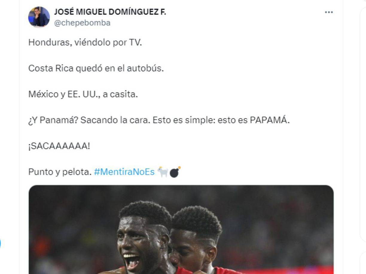 Fiel a su estilo, el periodista panameño “Chepe Bomba” se mofó de Honduras, Costa Rica, México y EUA. 