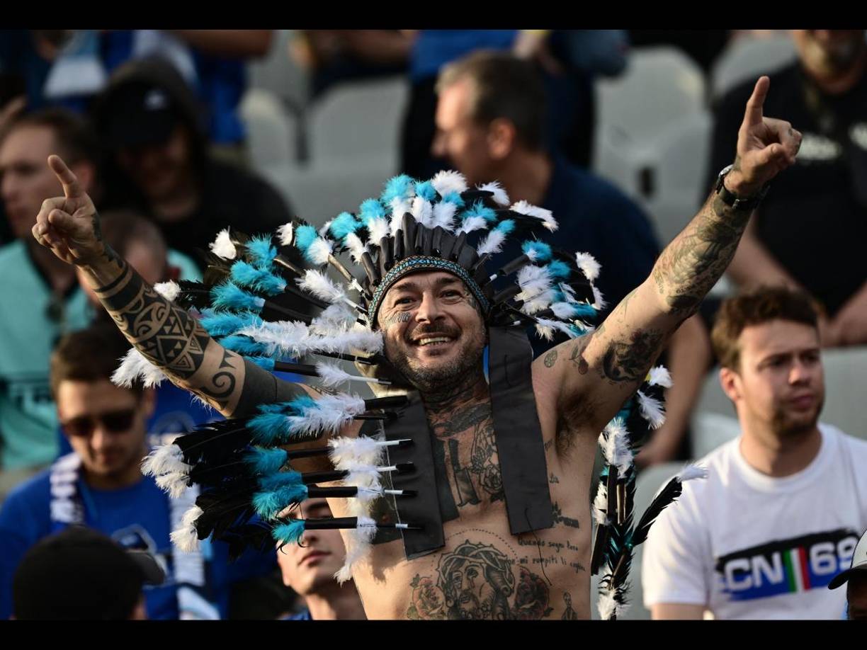 Los aficionados disfrutaron del gran ambiente en Estambul.