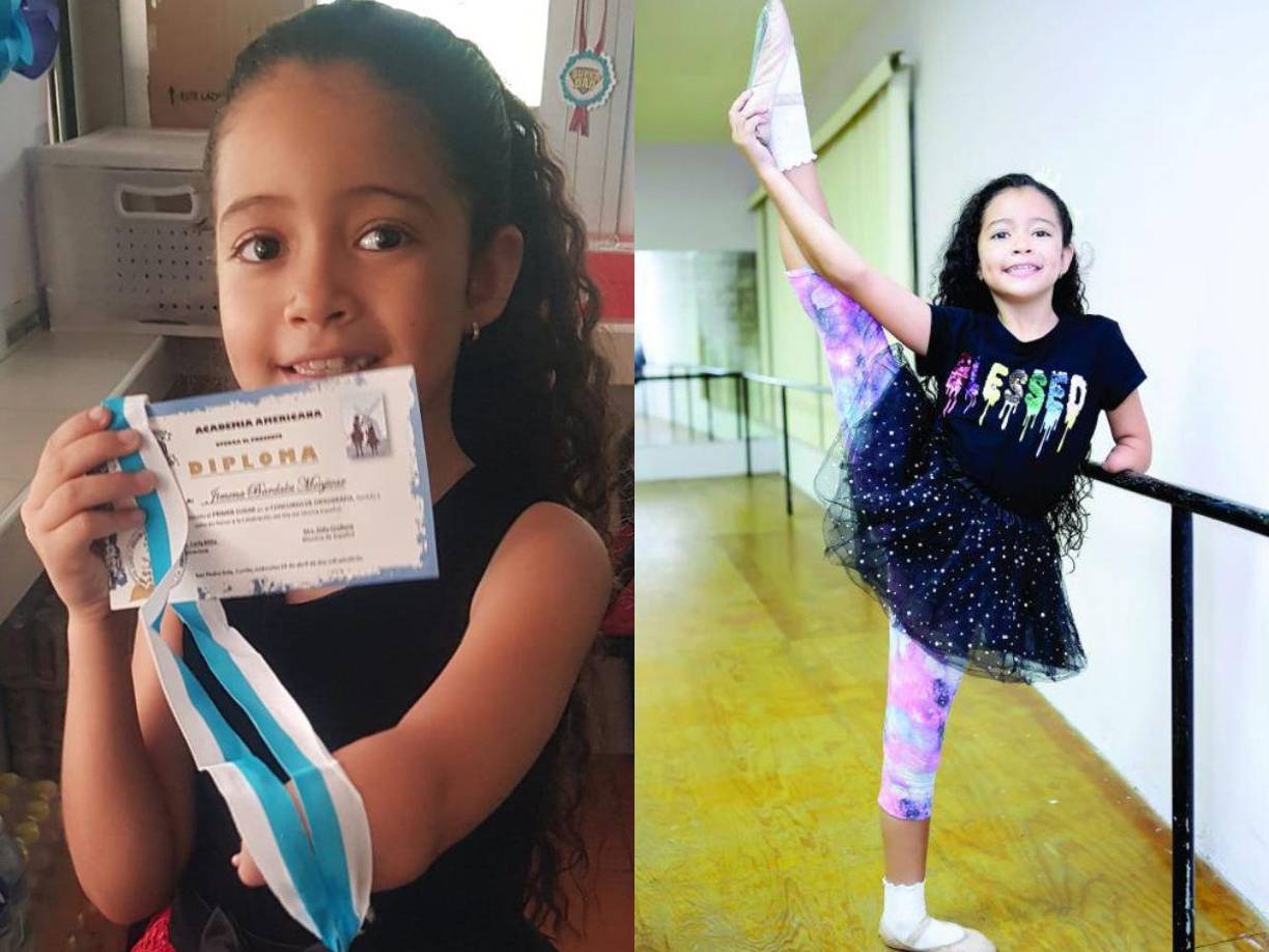 Para la pequeña Jimena Menjívar no hay barreras, con su brillante inteligencia y su actitud logra destacar en todo.