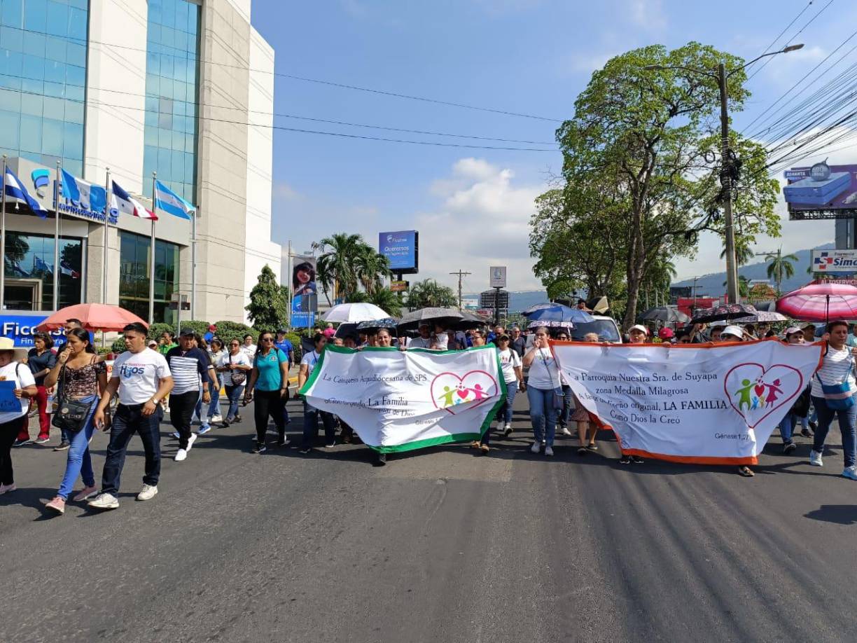 El arzobispo de San Pedro Sula (segunda ciudad más importante de Honduras), Miguel Lenihan, indicó que la marcha se hizo “con mucho respeto” y de “forma pacífica”, contra una ley que, aunque ya fue aprobada por el Parlamento hondureño, aún no ha entrado en vigor. 