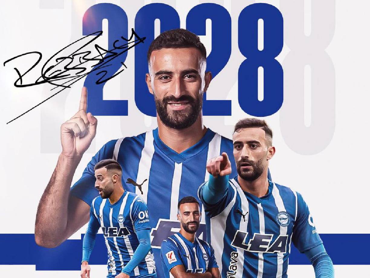 Abde Rebbach renueva con el Deportivo Alavés hasta 2028. El delantero centro de 25 años cumple su cuarta temporada en el club, la segunda en el primer equipo tras llegar en 2020 como refuerzo para el filial.