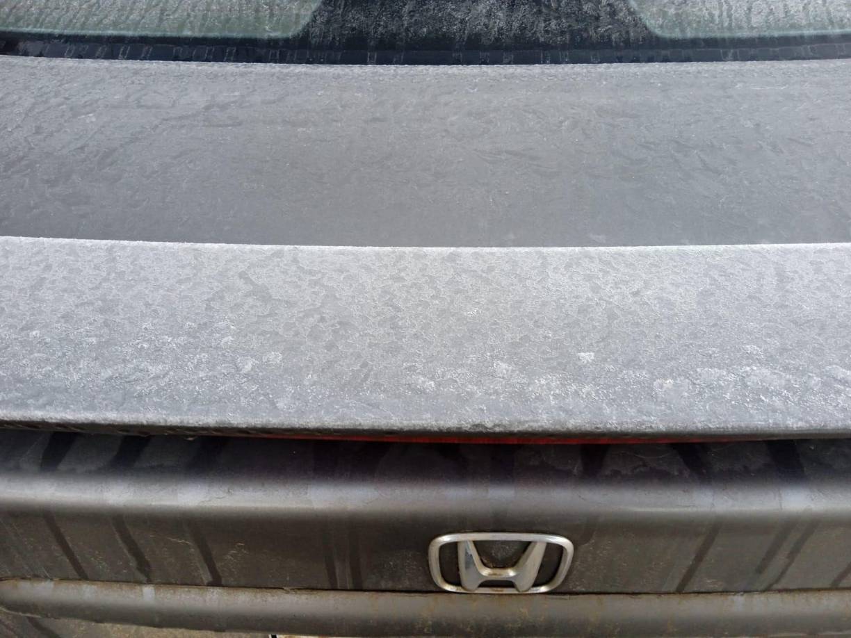 La Esperanza, Intibucá, amanece cubierta de hielo: Fotos