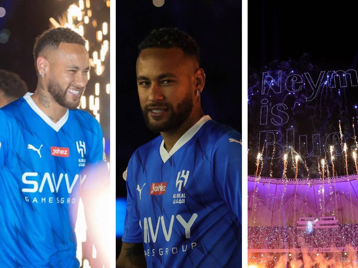 Así fue la increíble presentación de Neymar con el Al Hilal de Arabia Saudita.