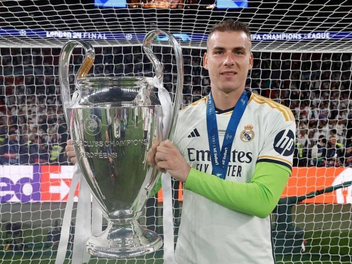Andriy Oleksíyovych Lunin: El portero ucraniano fue titular en toda la temporada, pero no jugó la final debido a una gripe y un sector de los medios indican que podría irse del Real Madrid.