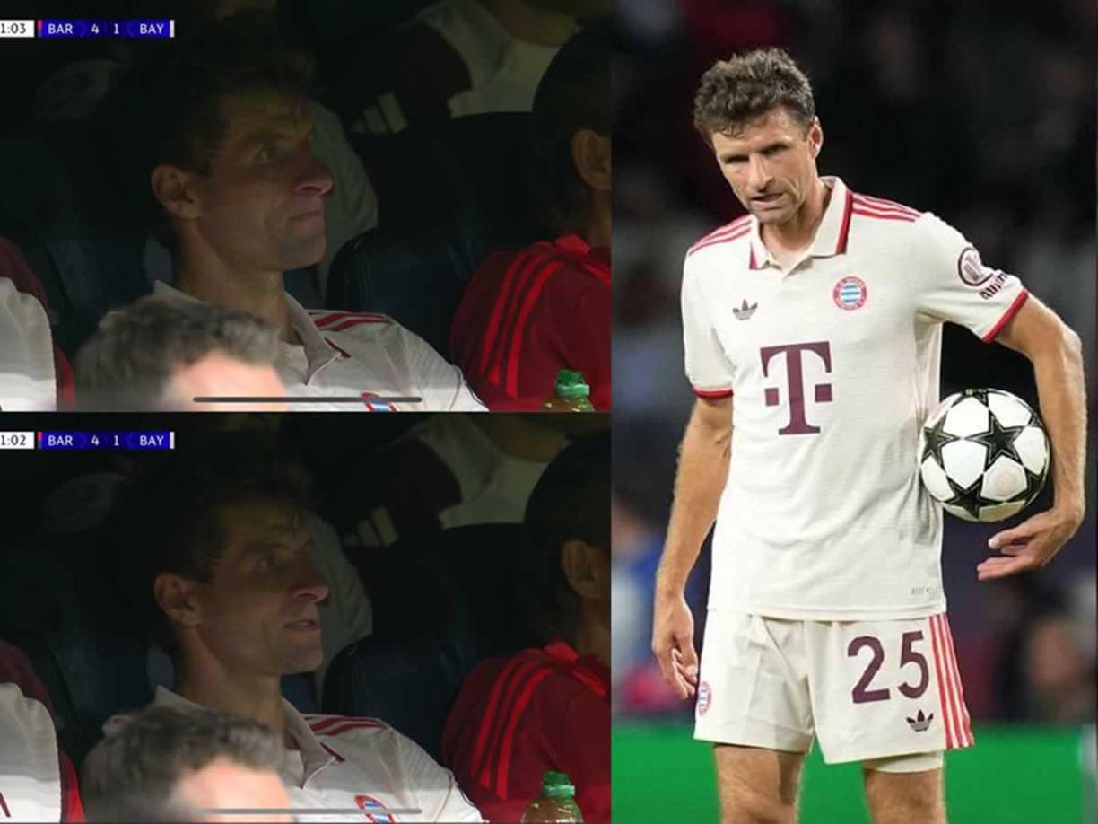 Thomas Müller, que siempre es picante contra el Barcelona, esta vez terminó humillado en el campo de los azulgranas.
