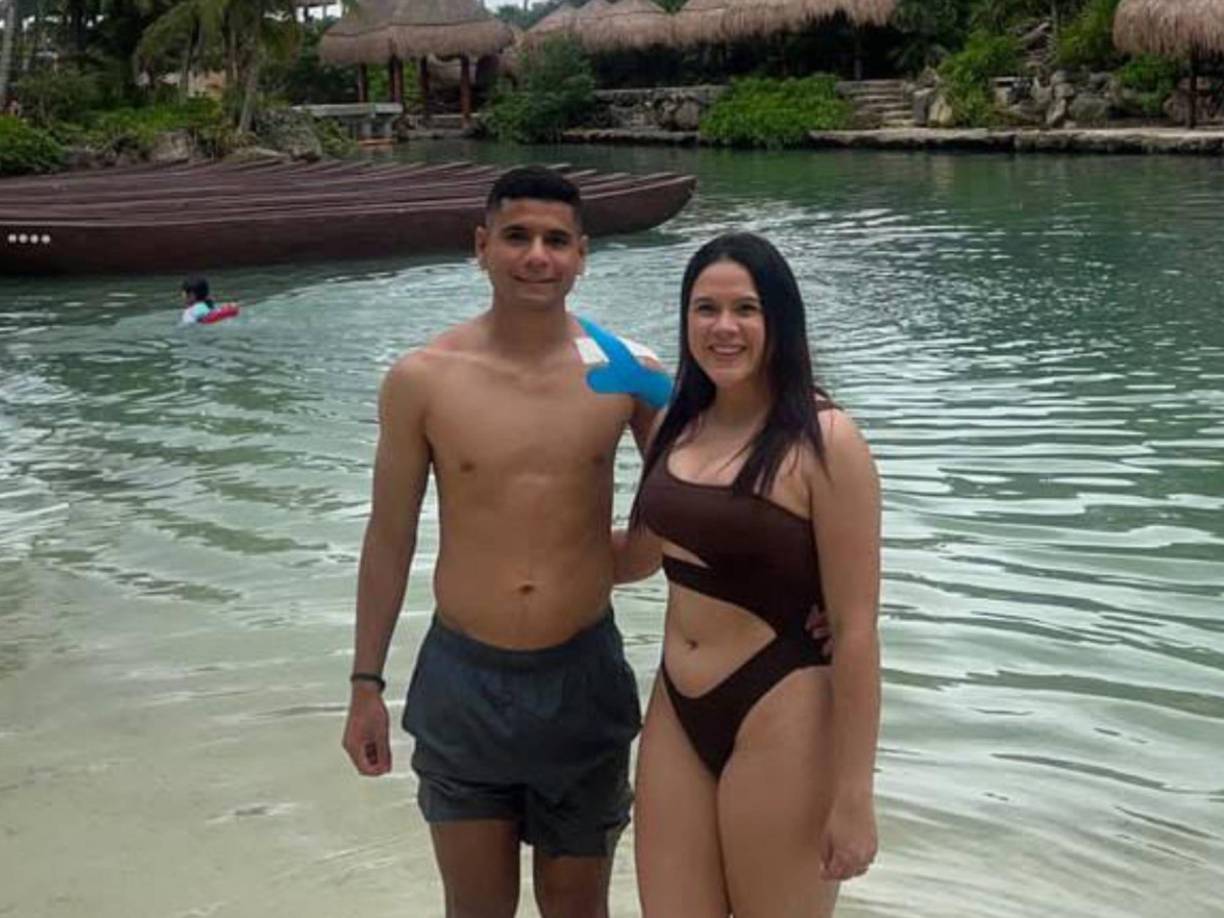 Felicidad y amor total. Así disfrutan el jugador del Olimpia y su bella esposa Daniela Hernández.