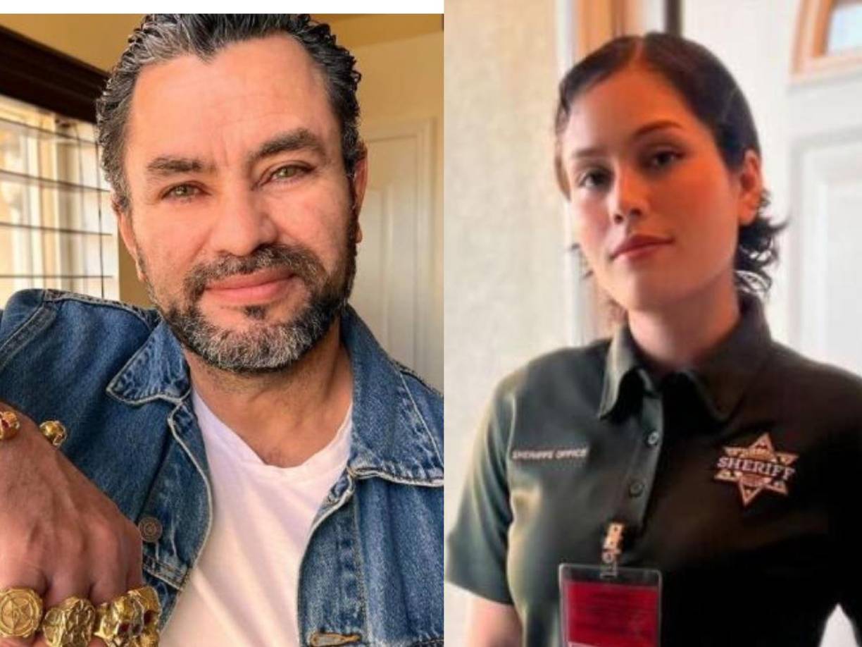 A la izquierda, Héctor Martínez Ayala, padre de Marbella Martínez, la agente que fue asesinada en Salt Lake en Utah.