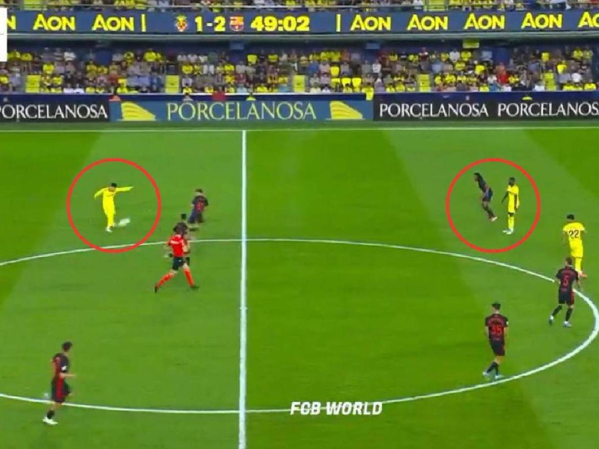 Alex Baena asistió al extremo que se encarriló y anotaba el gol, sin embargo, el línea del partido sancionó offside, algo que a primera imagen no se mira.