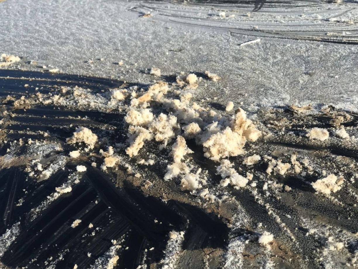 Los pobladores de La Esperanza han confirmado que los carros y las praderas en La Esperanza, Intibucá han estado amaneciendo cubiertos de hielo.