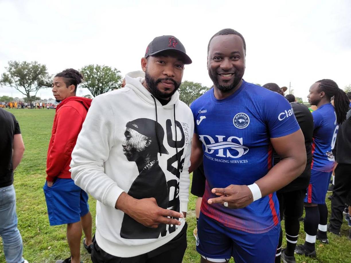 Wilson Palacios también quiso ser parte de la fiesta deportiva más apasionante del año en el fútbol amateur de los Estados Unidos, la New Orleans Cup.