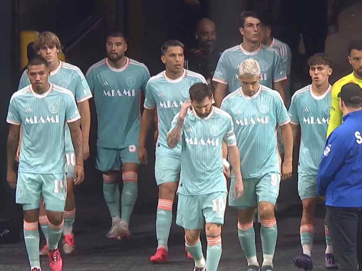 Liderados por Messi, el Inter Miami y el resto de jugadores se mostraron cabizbajos tras la caída ante Atlanta United. 
