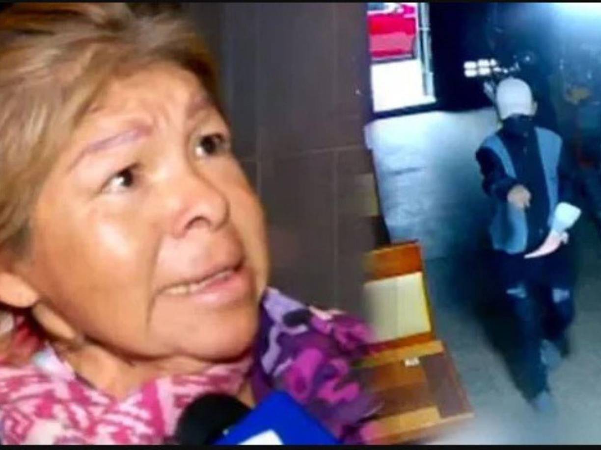 Las cámaras de seguridad captaron el momento en que Gianfranco Espinoza llegó a asaltar un puesto de comida en la capital de Perú. Su madre exige que metan preso al hombre que le disparó a su hijo.