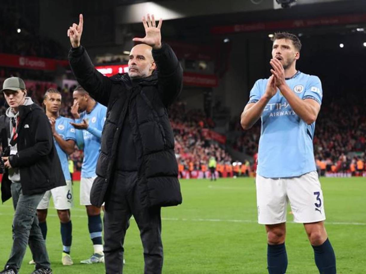 Pep les recordó a los aficionados del Liverpool que él ya cuenta con seis títulos de Premier como DT del Manchester City. 