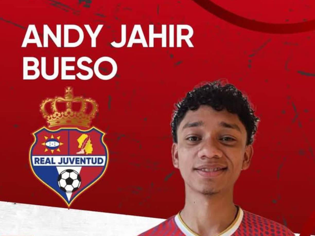 El extremo derecho Andy Jahir Bueso fue anunciado como nuevo jugador del Real Juventud de la Liga de Ascenso.