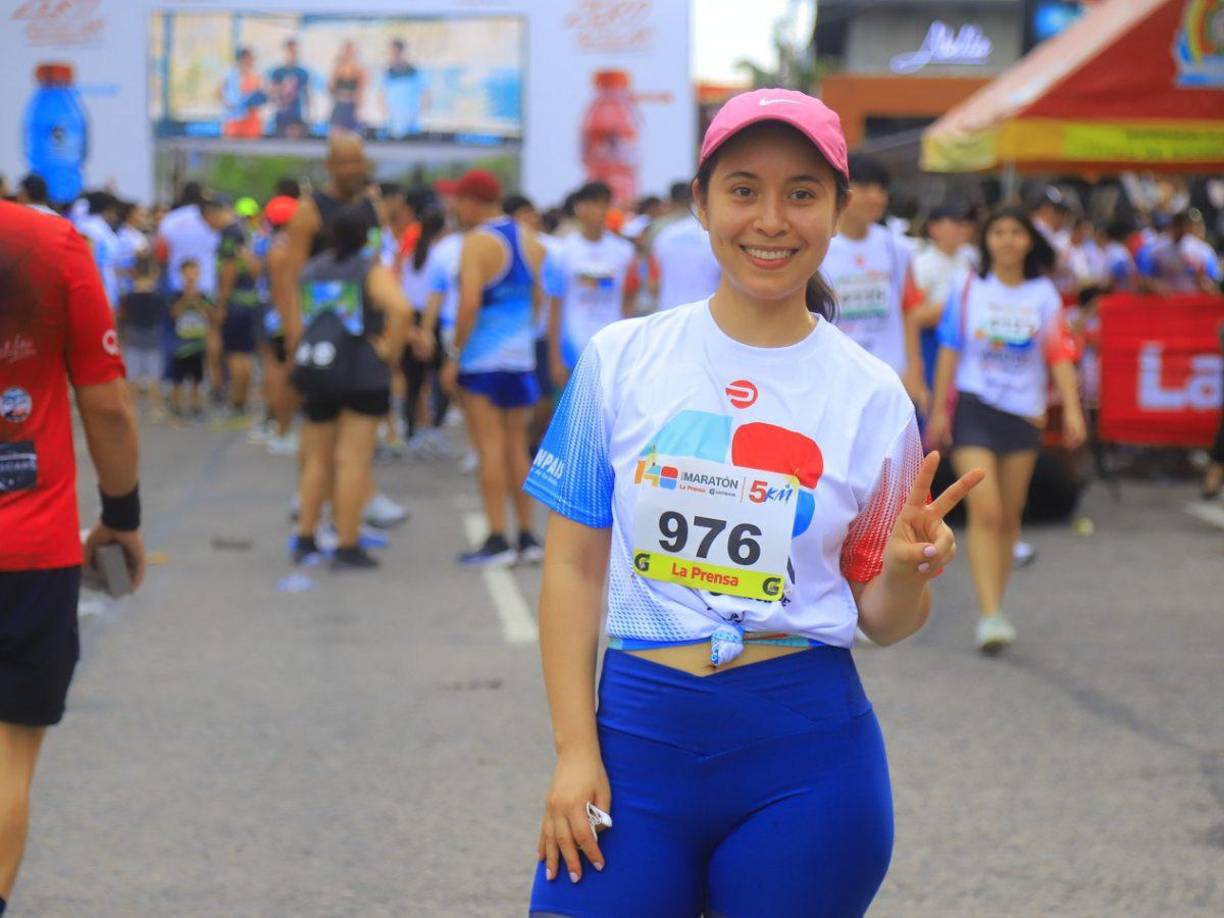 Una linda chica que participó en la 48 edición de la Maratón de LA PRENSA.