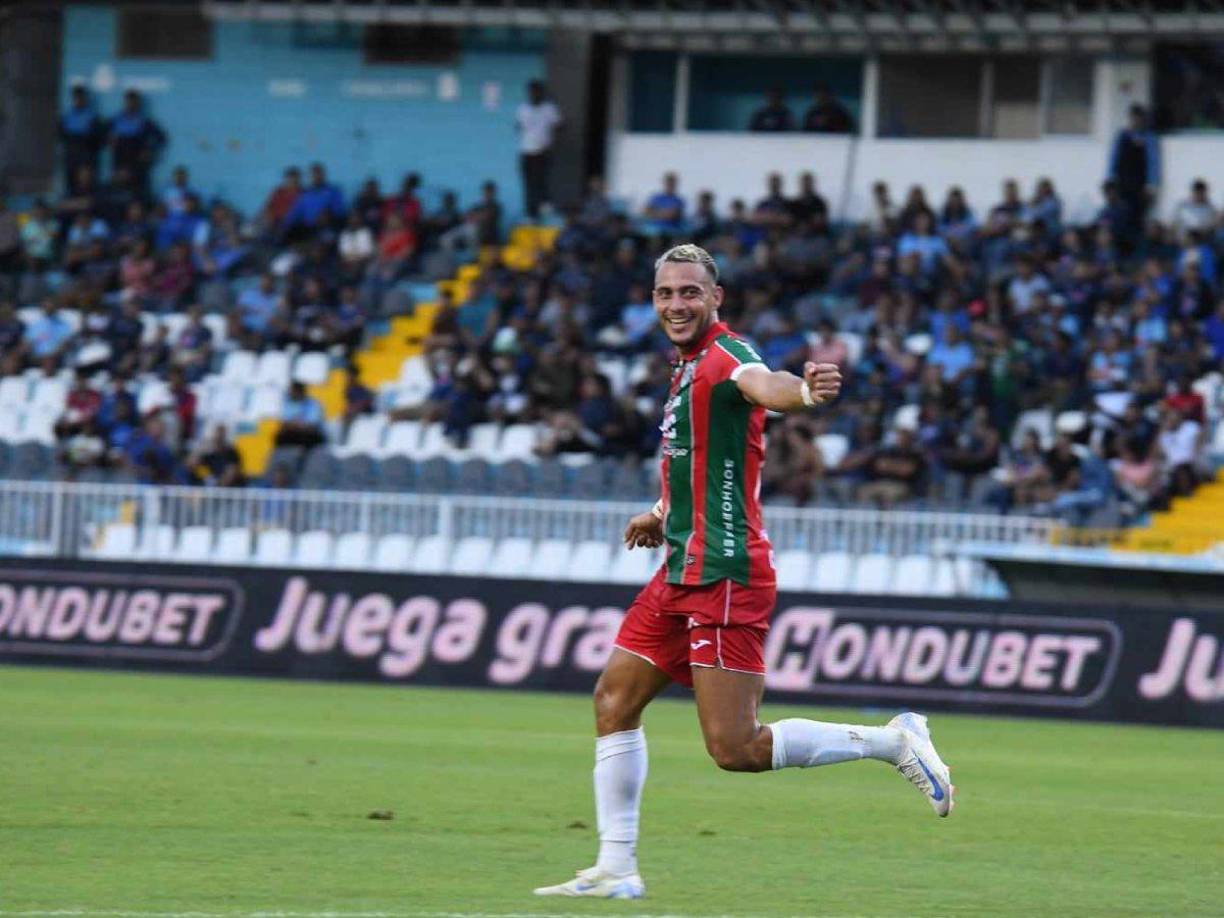 Ángel Tejeda marcó a los 35 minutos del primer tiempo ante la sorpresa de los aficionados del Motagua.