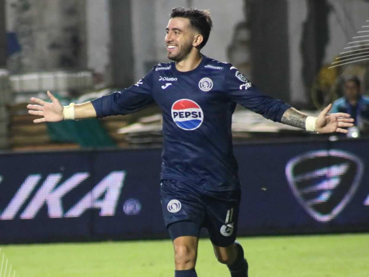 2. Agustín Auzmendi - El delantero argentino del Motagua suma siete goles en el Torneo Apertura 2024. Ha marcado uno de penal.