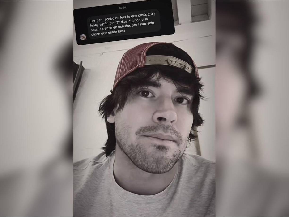 Garmendia rompió el silencio al responder a la pregunta de un seguidor: “Germán, acabo de leer lo que pasó, ¿tú y Lenay están bien?”.