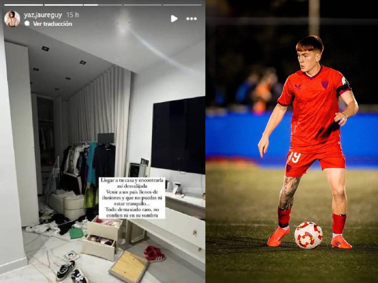 “Llegar a tu casa y encontrarla así desvalijada. Venir a un país lleno de ilusiones y que no puedas estar tranquilo. Todo demasiado raro, no confíen ni en su sombra”, publicó Yaz Jaureguy.