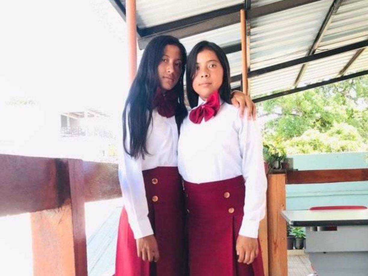 Las hermanas Helen Cristina Núñez Castro y Heydi Pamela en una foto reciente.