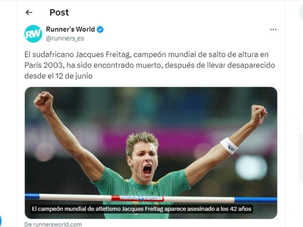  Durante su carrera deportiva, Freitag destacó por sus logros en el Campeonato Mundial Juvenil Sub 18 de Polonia en 1999, donde ganó el oro, podio que repitió sólo dos años más tarde en el Campeonato Mundial Junior Sub 20 en Chile.