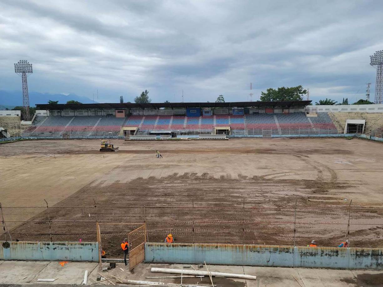 El recinto ceibeño va a tener ahora una grama de primer nivel, tal como ha pasado con el estadio Nacional Chelato Uclés y el Morazán de San Pedro Sula.