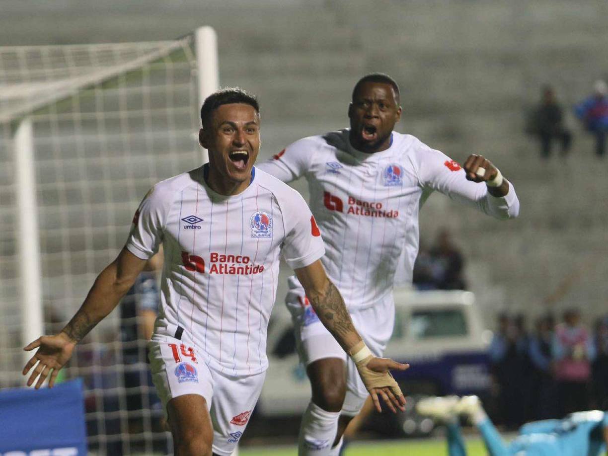 Andy Najar en el minuto 86 se encargó de abrir el marcador en el clásico Motagua vs Olimpia. 
