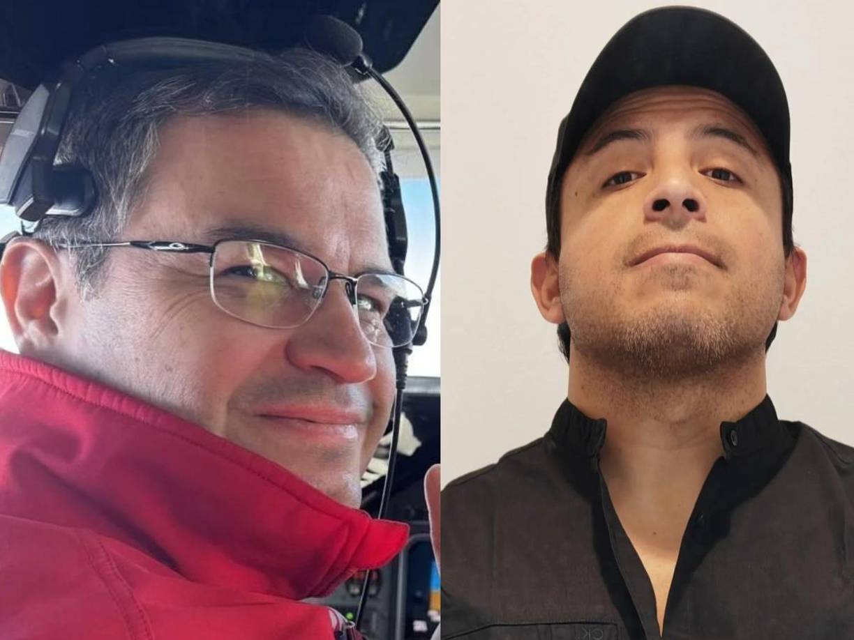 Fotos en vida de los dos pilotos que murieron en el accidente aéreo de Filadelfia. A la izquierda, Alan Montoya y a la derecha Josué Juárez. Ambos eran mexicanos.