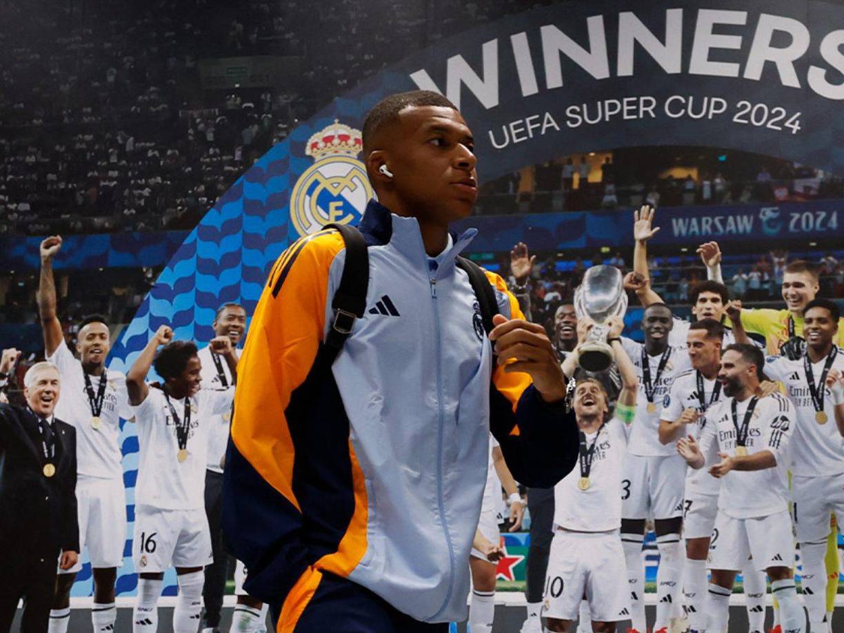 Kylian Mbappé se presentó por primera vez en el Santiago Bernabéu como jugador del Real Madrid.