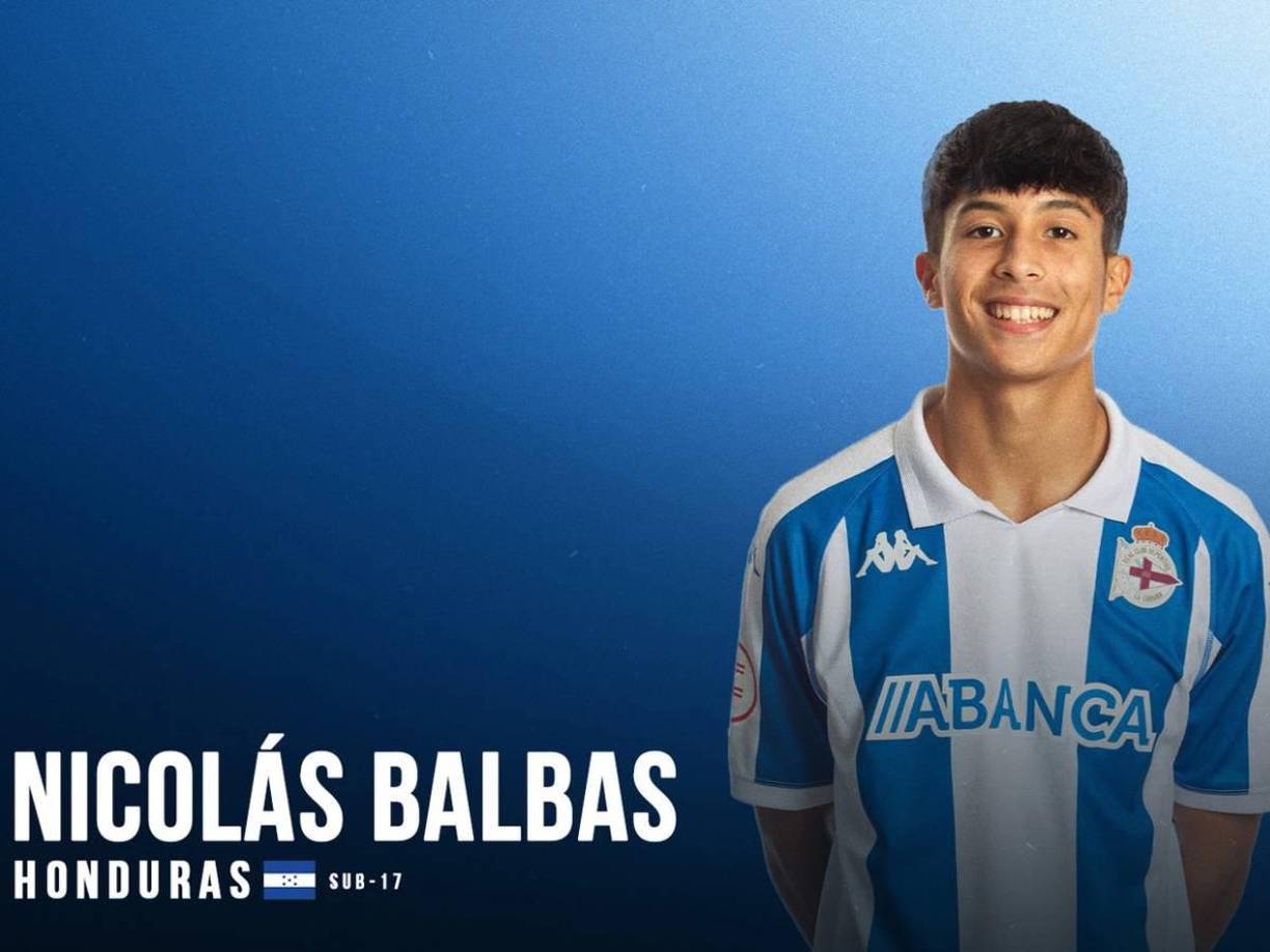 Nicolás Balbás es hijo de madre hondureña y de padre español, actualmente tiene 16 años.