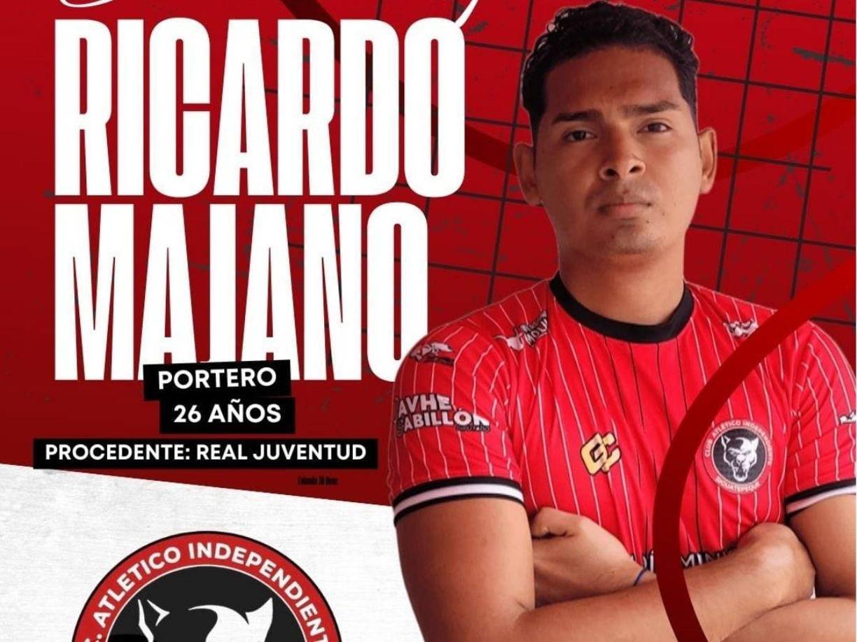 Ricardo Majano - Por otra parte, Independiente anunció el fichaje del portero Ricardo Majano, que llega procedente de Real Juventud.
