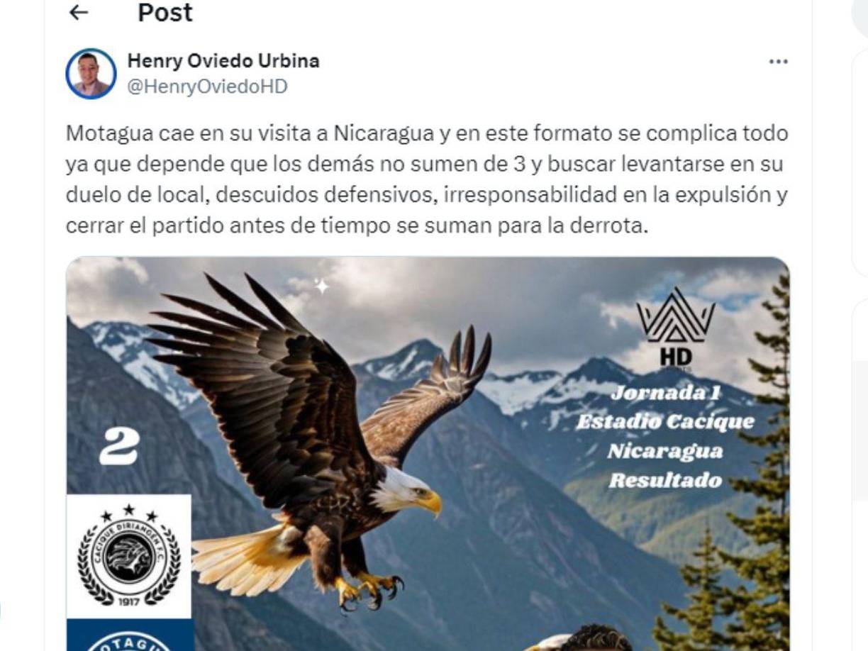 Prensa deportiva de Honduras lamentó la derrota del Motagua en Nicaragua a manos del Diriangén.