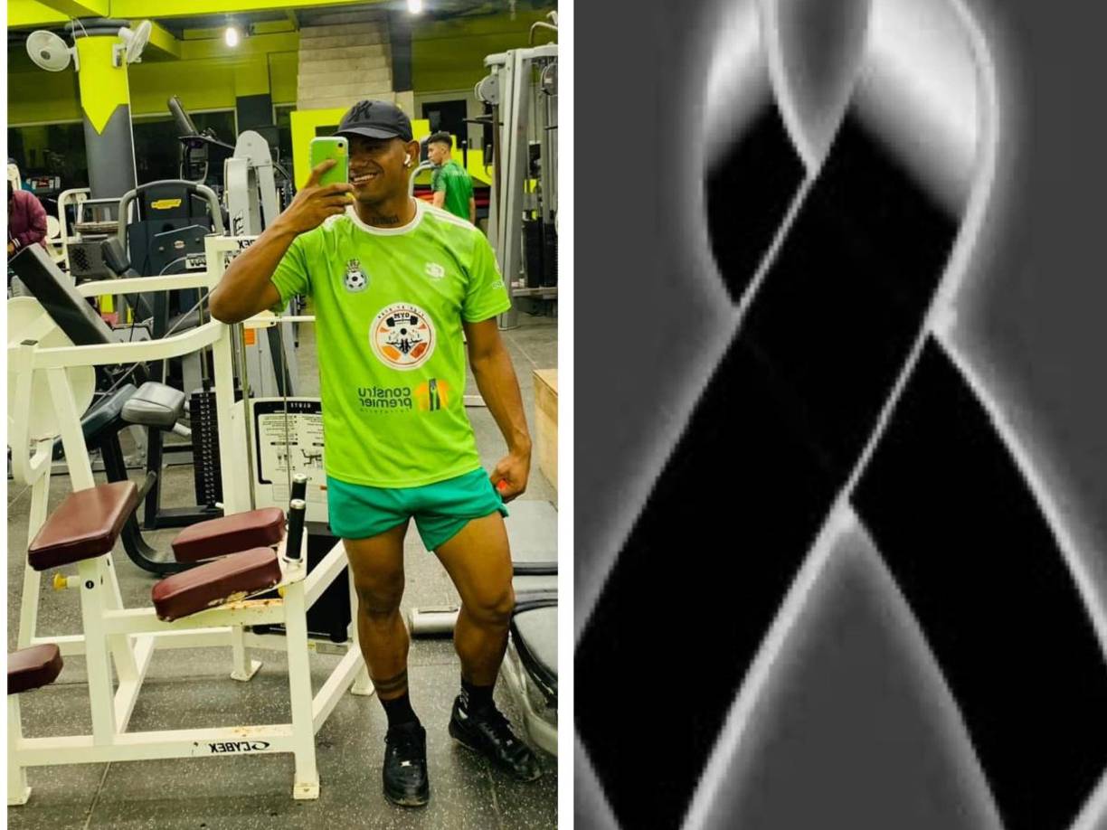 Foto en vida de Lester Banegas, el futbolista hondureño que murió este sábado en un accidente en Petoa, Santa Bárbara.