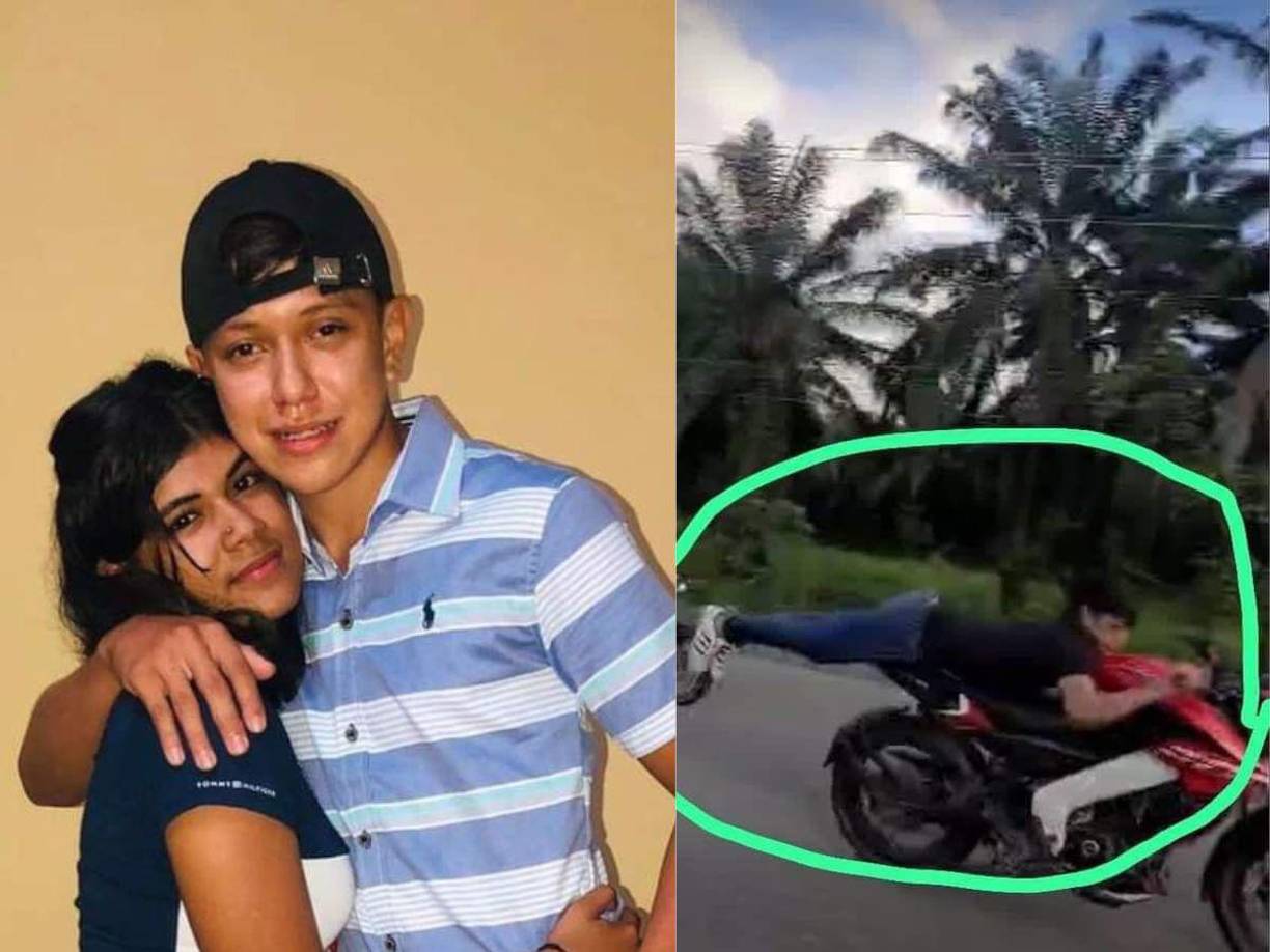 Un joven motociclista fue captado haciendo malabares en su moto minutos antes de sufrir un accidente y morir debido a la gravedad de las lesiones que recibió. La víctima fue identificada como Dagoberto Zavala.