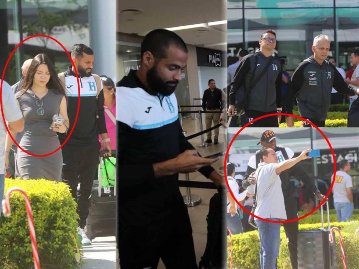 La Selección de Honduras volvió a territorio hondureño tras la goleada que recibió ante México en Toluca. Aficionados recibieron a los futbolistas y a uno de los seleccionados lo llegó a traer su bella esposa.