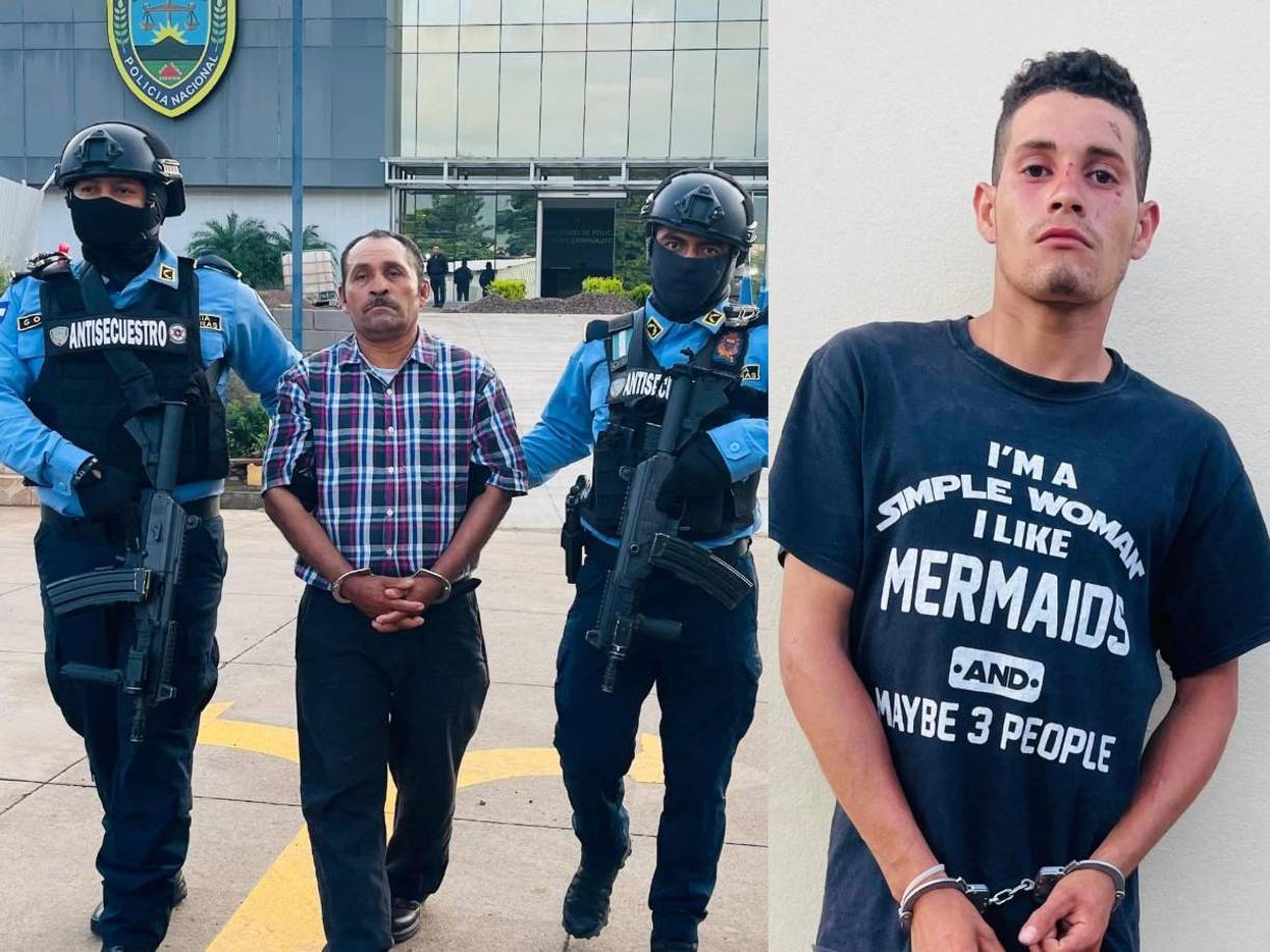 Santos Javier Méndez Díaz y su hijo Santos Javier Méndez Luna fueron enviados al centro penal de El Progreso luego de ser capturados por la Unidad Nacional Antisecuestros.