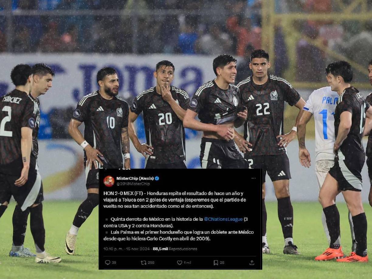 Y agrega: “Honduras repite el resultado de hace un año y viajará a Toluca con 2 goles de ventaja (esperemos que el partido de vuelta no sea tan accidentado como el de entonces)”.