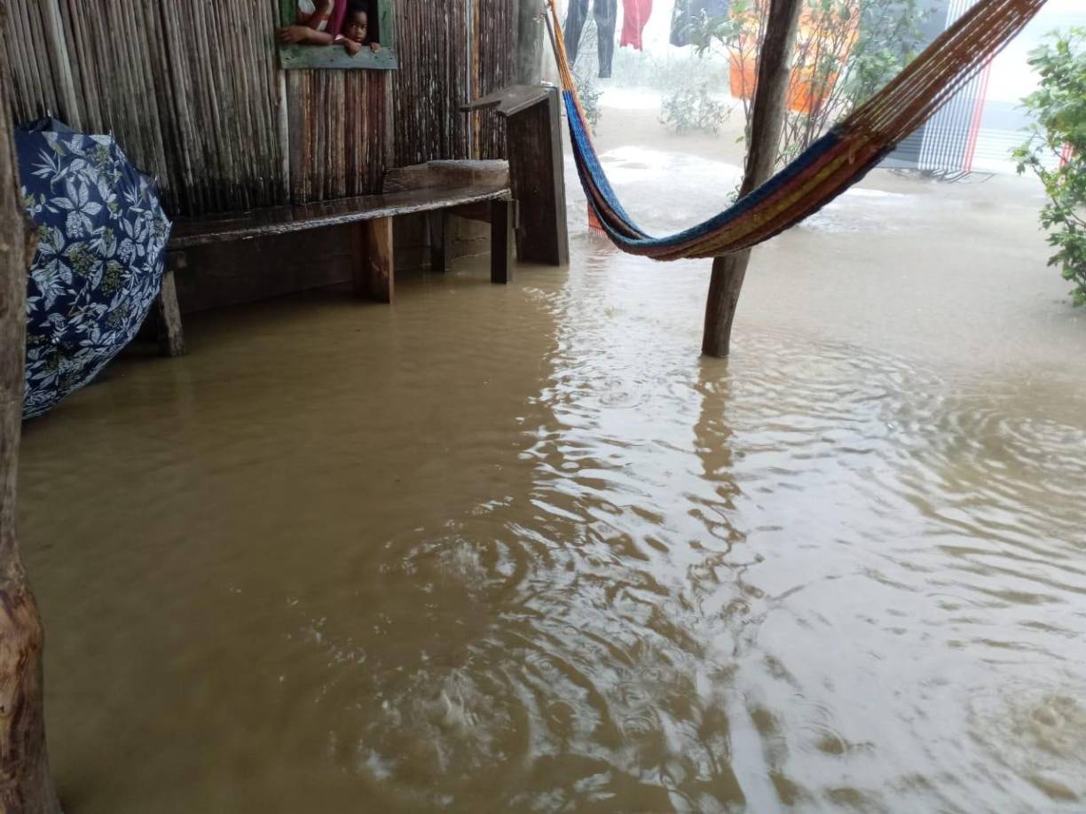 Desde este jueves, las lluvias han anegado sectores de La Ceiba. La quebrada de Adán es una que siempre hace daños en temporadas ciclónicas. 