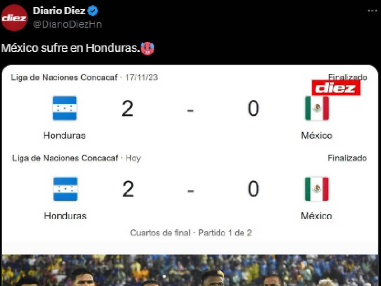 Diario Diez: “México sufre en Honduras”.