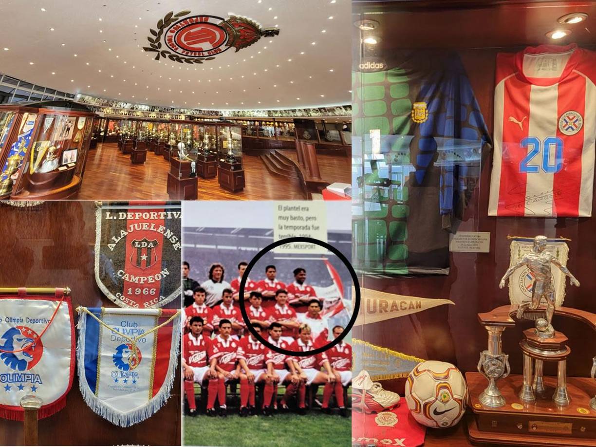 Así es el histórico y bonito museo del Toluca en el estadio Nemesio Díez, sede del partido México vs Honduras en la Nations League de la Concacaf. Destacan Olimpia y Carlos Pavón en las vitrinas.