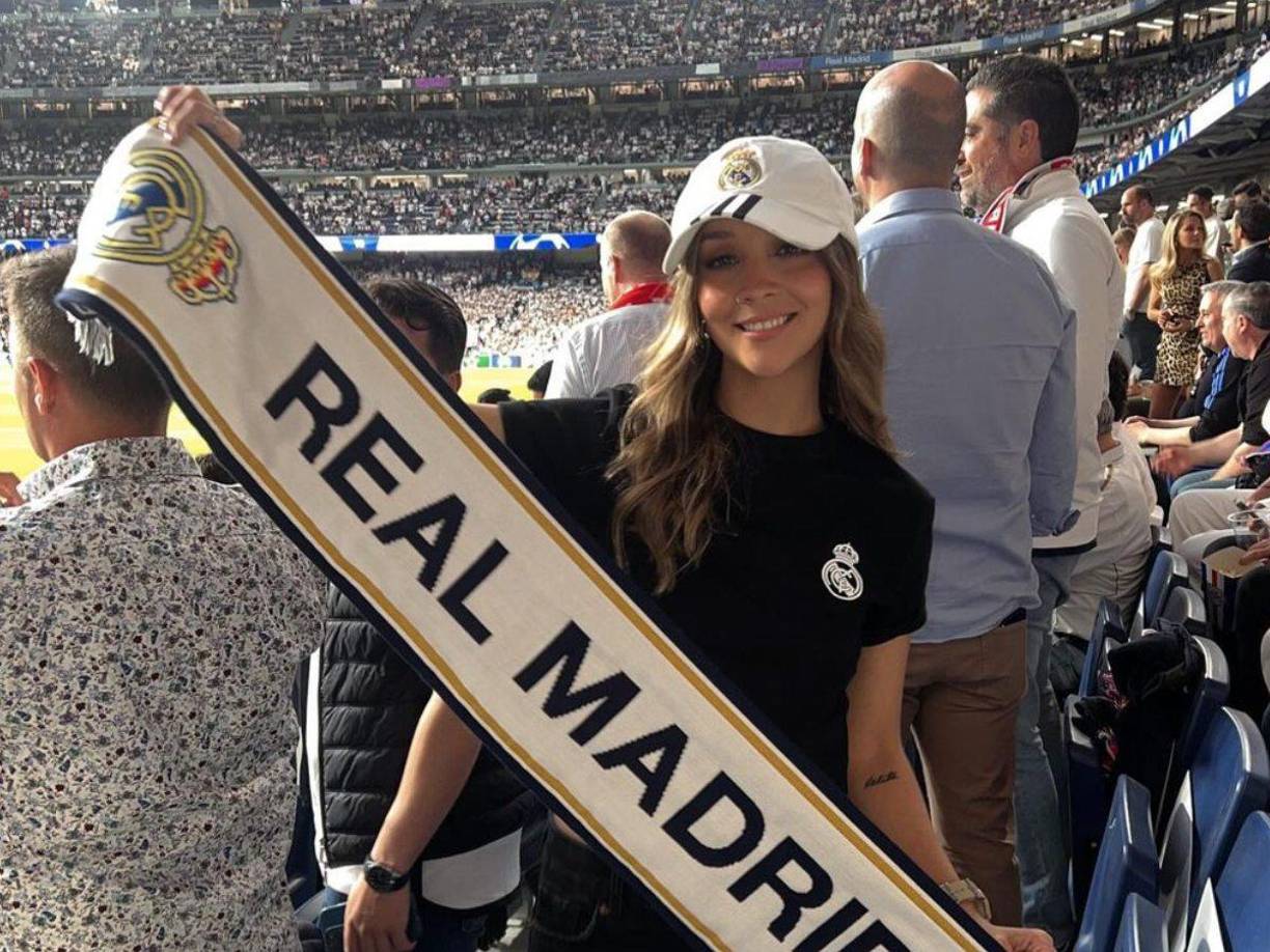 La hermosa Nuni Joya, hondureña que ahora vive en España, ha dado mucho de qué hablar luego de su mudanza al país europeo, entre otras cosas para apoyar a su equipo: el Real Madrid.
