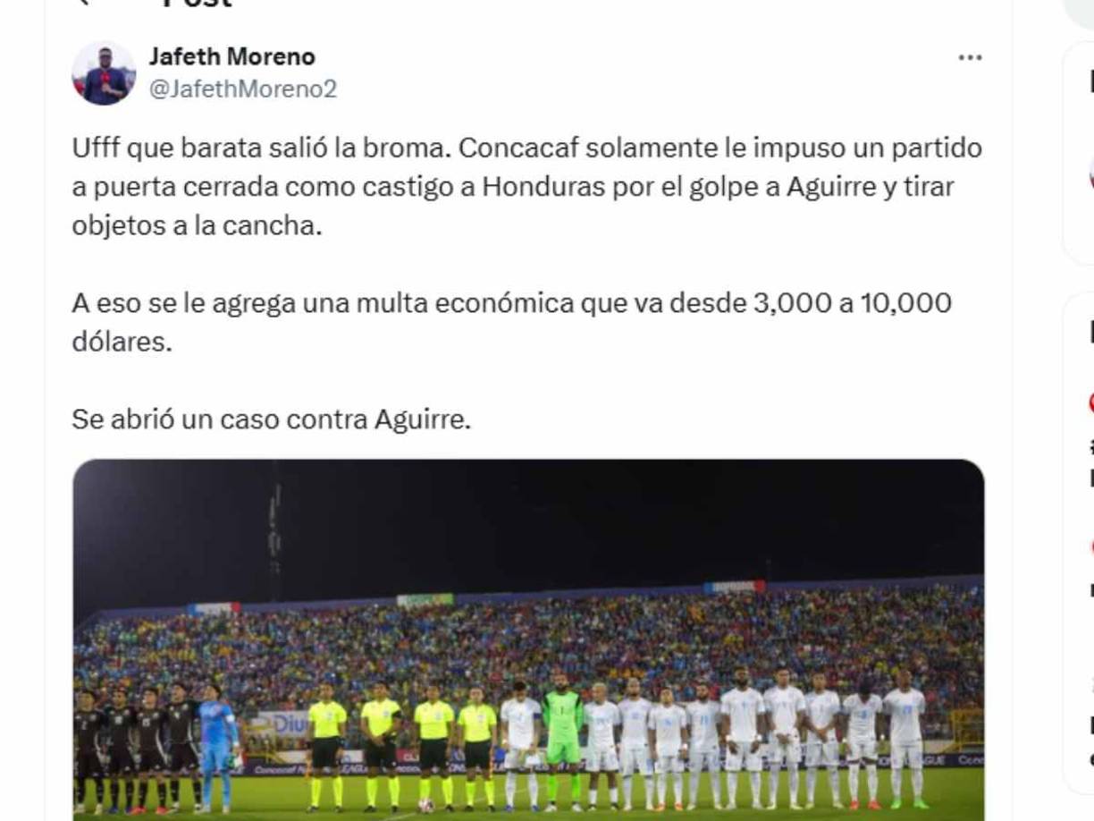 ”Uf que barata salió la broma”, escribió el periodista hondureño Jafeth Ramos. 