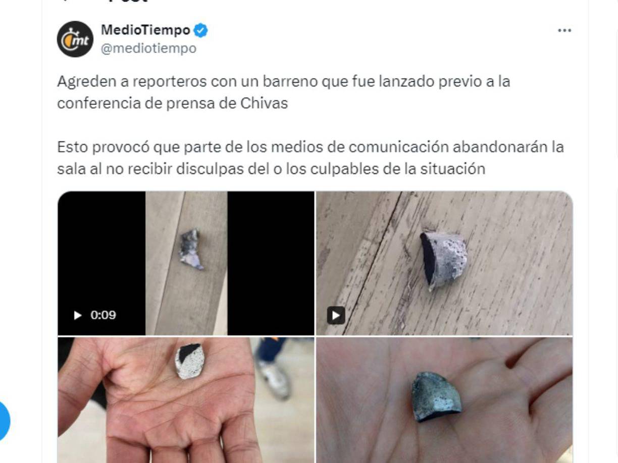 Previo al clásico tapatio del sábado contra Atlas, la prensa deportiva acudió a la rueda de prensa del Guadalajara sin imaginar que serían agredidos con un barreno (petardo) como parte de una “broma”.