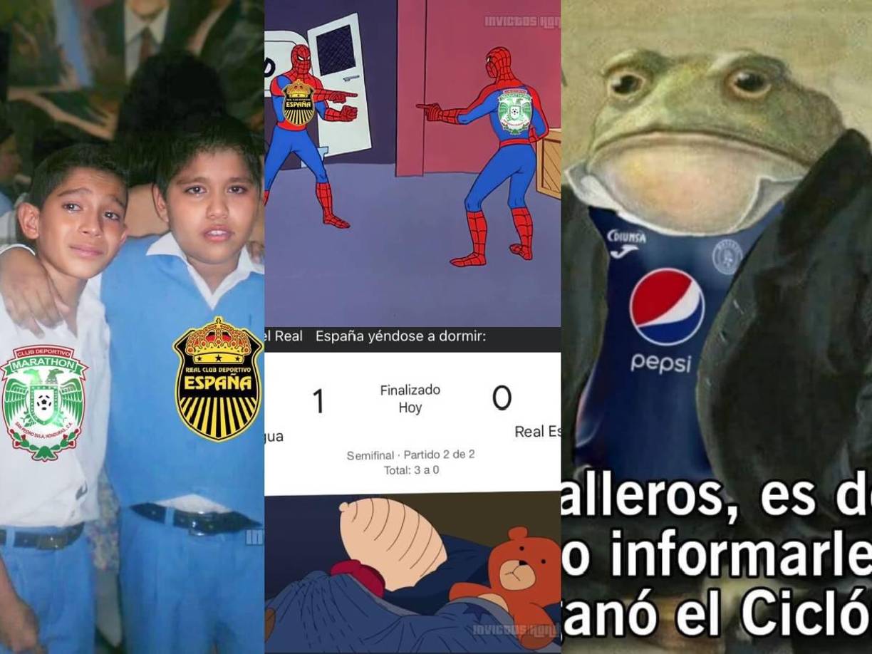 Los memes que dejó la eliminación del Real España a manos del Motagua en las semifinales del Torneo Apertura 2024.