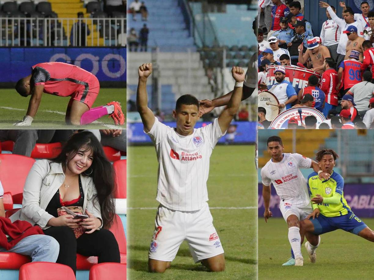El Olimpia volvió a la senda de la victoria al ganar 2-1 al Olancho FC con gol agónico de José Mario Pinto. Las imágenes del partido de la Jornada 4 del Torneo Clausura 2025 en el estadio Nacional Chelato Uclés. Fotos: Emilio Flores