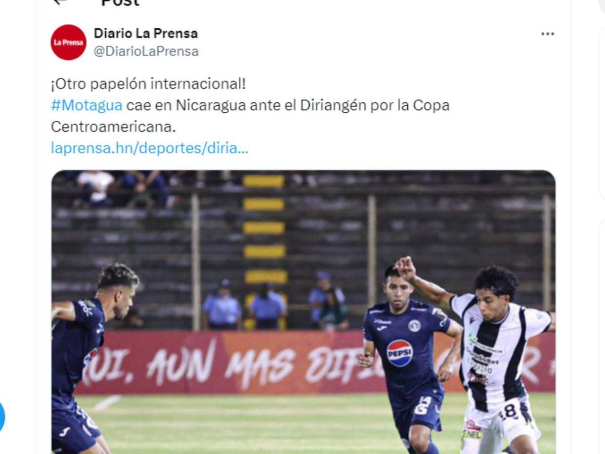 ”Otro papelón internacional”, señalamos en Diario LA PRENSA sobre la caída del Motagua.