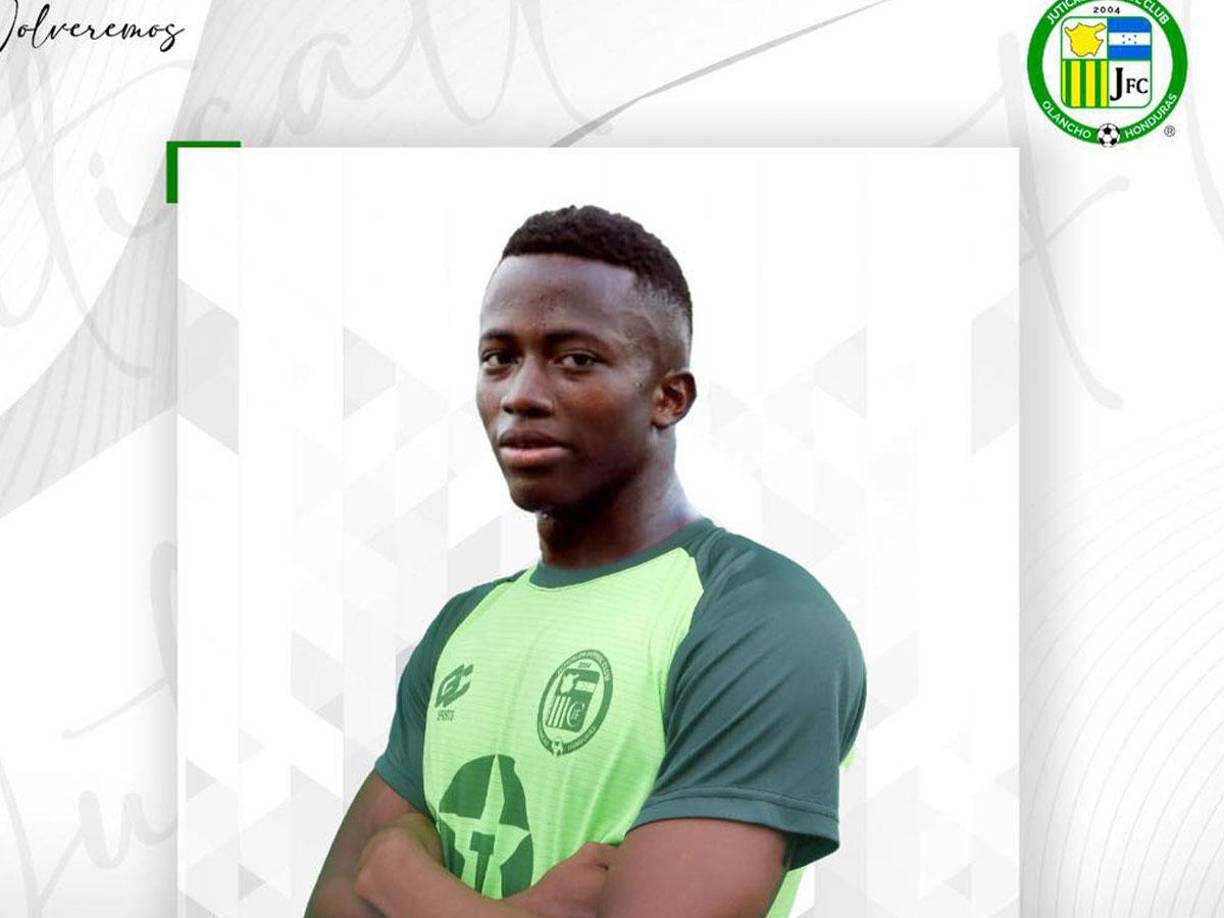 El delantero hondureño Patrick Palacios fue anunciado como nuevo jugador del Juticalpa FC.